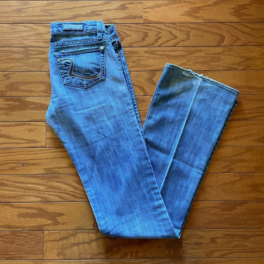 Rock & Republic flare light colored jeans size 26.